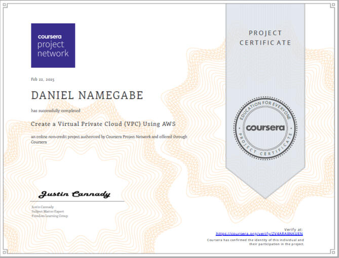 AWS: Create a VPC